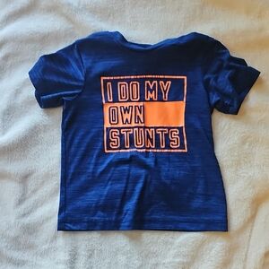 Okie Dokie Blue and Orange Stunt Graphic Tee